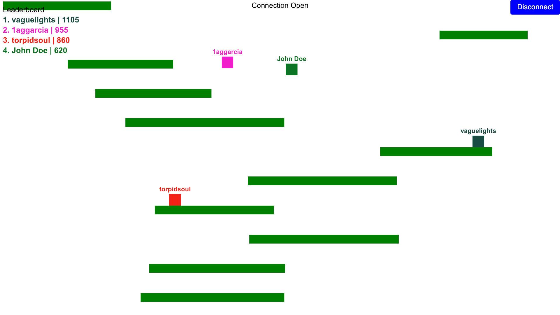 Screenshot of Multiplayer Platformer Game